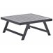 Beliani Conjunto lounge COCCORINO Cinza Escuro