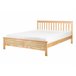 Beliani Cama com estrado Pinho MAYENNE Castanho