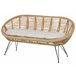 Beliani Conjunto lounge Rattan/vime MARATEA/CESENATICO Natural
