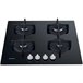 Placa a gás natural INDESIT ING 61T/BK 59cm 4 zonas em vidro Preto
