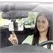 Suporte de Smartphone para o Espelho Retrovisor Preto
