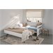 Cama nido 90x190 com sommier DUPLEX Branco