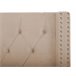 Beliani Cama com armazenamento Veludo LUBBON 190x217 Bege