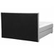 Beliani Cama continental Poliéster DUCHESS 191x211 Cinza Claro
