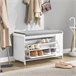 Banco para sapatos com 1 aba FSR105-W SoBuy Branco