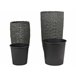 Beliani Conjunto de 2 vasos para plantas CEDRUS Preto