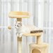 Arranhador para Gatos Aglomerado, Pelúcia e Sisal PawHut Bege