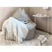Beliani Almofada decorativa MALNI 30x30 Cinza