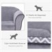 Sofá para Animal de Estimação Madeira, Esponja, PVC, Plástico Cinza