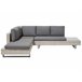 Beliani Conjunto lounge LANCIANO Cinza