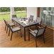 Beliani Mesa extensível TOFANE 198x90 Cinza