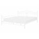 Beliani Cama com estrado Metal ANTLIA 148x209 Branco