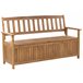 Beliani Banco Madera de acacia SOVANA 160x60 Vermelho