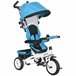 Triciclo para Bebés metal, plástico PP e tecido de poliéster Azul