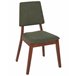Beliani Silla de comedor MERRILL Verde Escuro