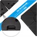 Base Chapéu de Sol HDPE Outsunny 100x100 Preto