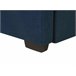 Beliani Cama com estrado Poliéster MARMANDE 86x214 Azul Marino