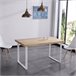  Mesa de jantar Natural 140x80 Branco