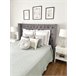 Beliani Cama Terciopelo LUBBON 209x215 Cinza