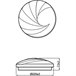 Candeeiro de teto Shell Branco