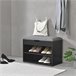 Banco de sapatos Gentofte para 4 pares em aglomerado 60 Branco/cinza