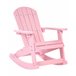 Beliani Cadeira de baloiço ADIRONDACK Rosa Talco