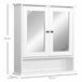 Armário de parede MDF espelho de vidro kleankin 56 Branco