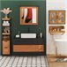 Armário auxiliar MDF, Bamboo kleankin, casa - casa de banho Multicor