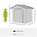 Abrigo de Jardim Aço Galvanizado e PP Outsunny 213 Amarelo