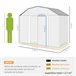 Abrigo de Exterior Aço galvanizado Outsunny Cinza