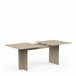 Mesa de jantar extensível 160cm CLAP Carvalho