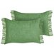 Beliani Almofada decorativa MABA Verde