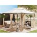 Beliani Pérgola de Jardim COLOS 400x300 Bege