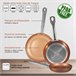 Bateria de cozinha 12 peças com jogo de patch Cromada