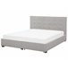 Beliani Cama con cajones Poliéster LA ROCHELLE 193x213 Castanho