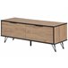 Beliani Mesa de TV HALSTON 120 Castanho