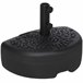 Base de Parede para Chapéu de Sol HDPE, Metal Outsunny 50x31 Preto