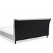 Beliani Cama com estrado Poliéster SAVERNE 157x228 Cinza Claro
