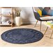 Beliani Entrelaçado KOYUNLU 120x120 Azul