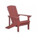 Beliani Cadeira de jardim ADIRONDACK Vermelho