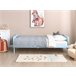 Beliani Cama com estrado Pinho BONNAC 95x210 Azul Claro