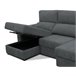 Chaise longue convertível em cama tecido APRIL Cinza