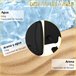 Base de Chapéu de Sol HDPE Outsunny 80x60 Preto