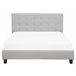 Beliani Cama Poliéster LA ROCHELLE 170x218 Cinza Claro