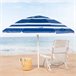 Guarda-sol à prova de vento com vara basculante e proteção UV50 Aktive Azul