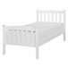 Beliani Cama com estrado Pinho GIVERNY 99x208 Branco