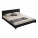 [Corium] Cama moderna em pele sintética Albacete - com colchão 169x210 Branco