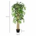 Árvore de bambu artificial PE, PP, Cimento Outsunny Verde