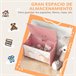 Baú de Brinquedos MDF ZONEKIZ 37 Rosa