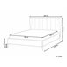 Beliani Cama Terciopelo MIRIBEL 207x218 Bege